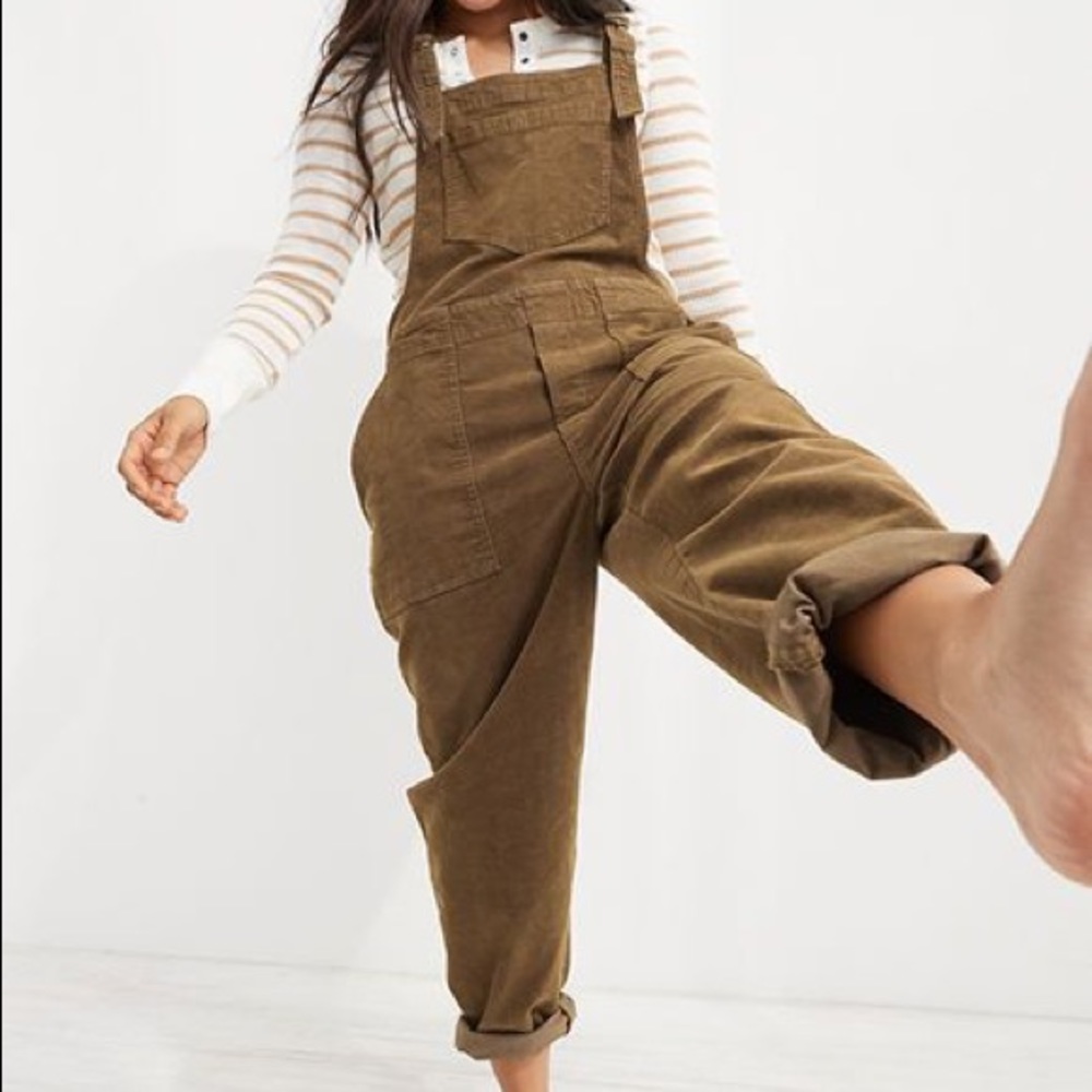 ARIE Overalls in Olive Green